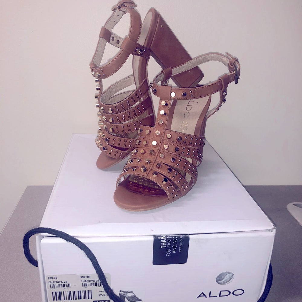 Tan colored Aldo heels